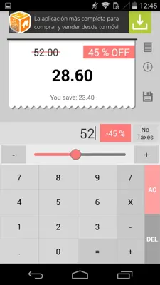 Discount Calculator android App screenshot 1