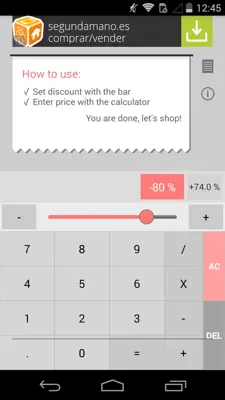 Discount Calculator android App screenshot 2